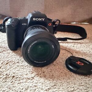 Sony Alpha a350 Black Digital Camera bundle